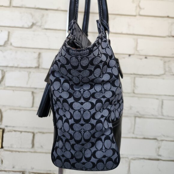 Euc Coach Legacy Signature Stripe Candance Shoulder Bag Purse - Picture 5 of 13